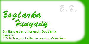 boglarka hunyady business card